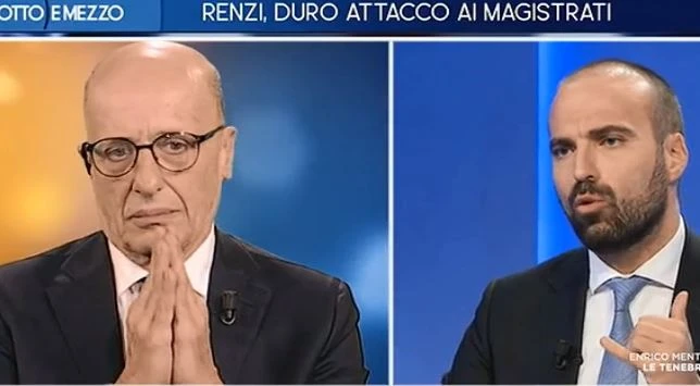 Otto e mezzo, Sallusti mette in difficoltà Marattin su Open: "Perché non mi parli della Boschi?"