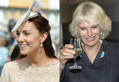 Kate Middleton rischia di perdere il bambino, Camilla Parker Bawls brinda con un bicchiere di vino bianco