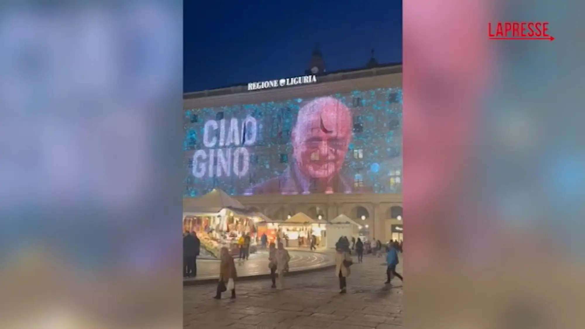 Gino Paoli, omaggio di Regione Liguria: musica in diffusione e maxischermo illuminato
