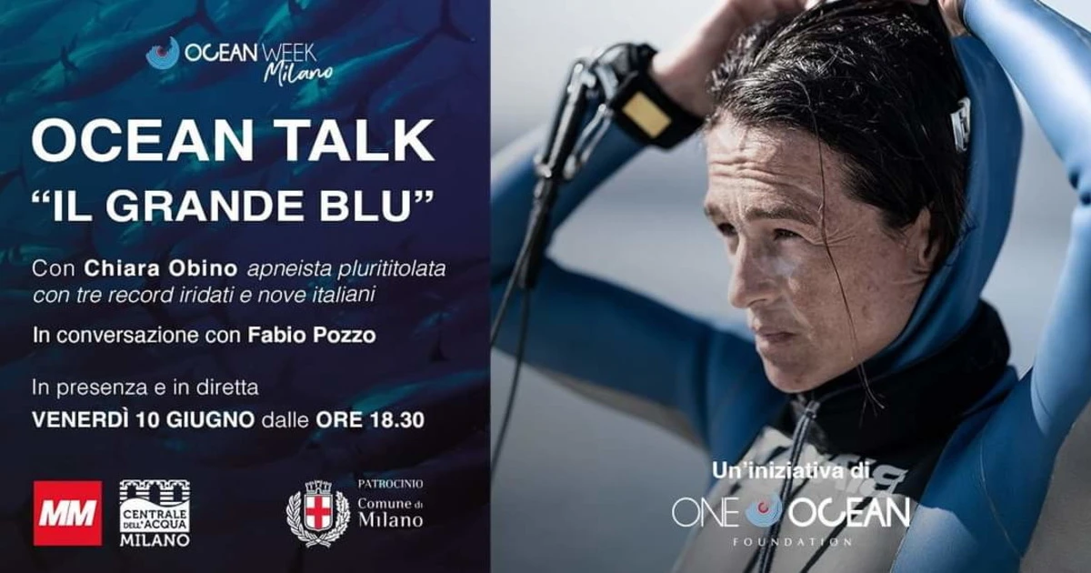 Chiara Obino, l'apneista record e i segreti del "Grande blu": l'evento Ocean Talk a Milano