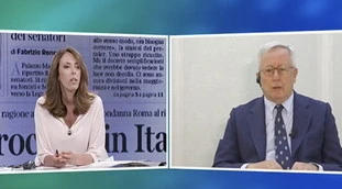 Giulio Tremonti sbotta a Omnibus: "Berlusconi al governo? No la prego, se vuole le do il telefono di Arcore"