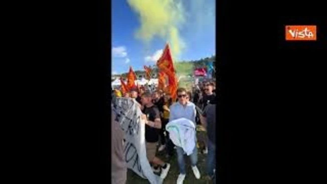 '+ Brianza - Maranza', lo striscione al raduno della Lega a Pontida
