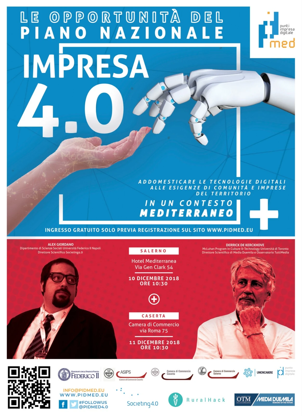 Industria 4.0, a Salerno il guru Derrick De Kerckhove per il primo Punto Impresa Digitale