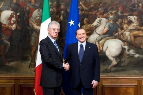 Mario Monti e Silvio Berlusconi