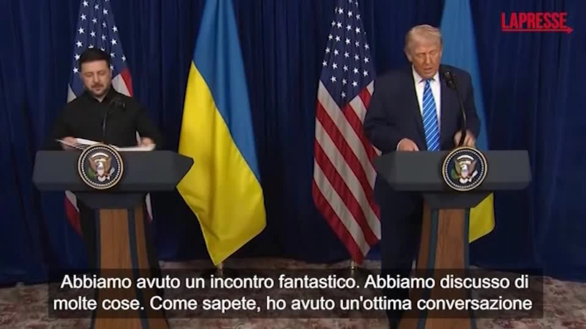 Ucraina, Trump dopo l'incontro con Zelensky: "Siamo molto vicini alla soluzione"