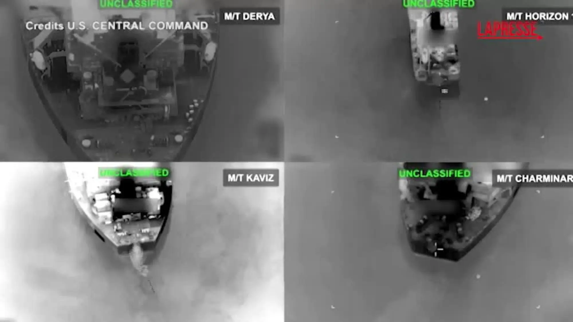 Usa-Iran, il video del Centcom sugli attacchi alle petroliere iraniane