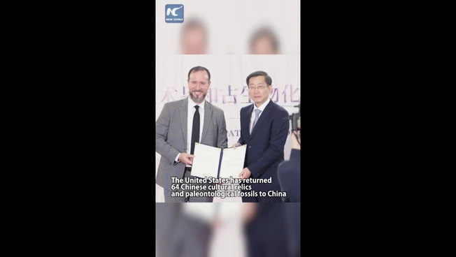 Gli Stati Uniti restituiscono alla Cina 64 reperti culturali e fossili