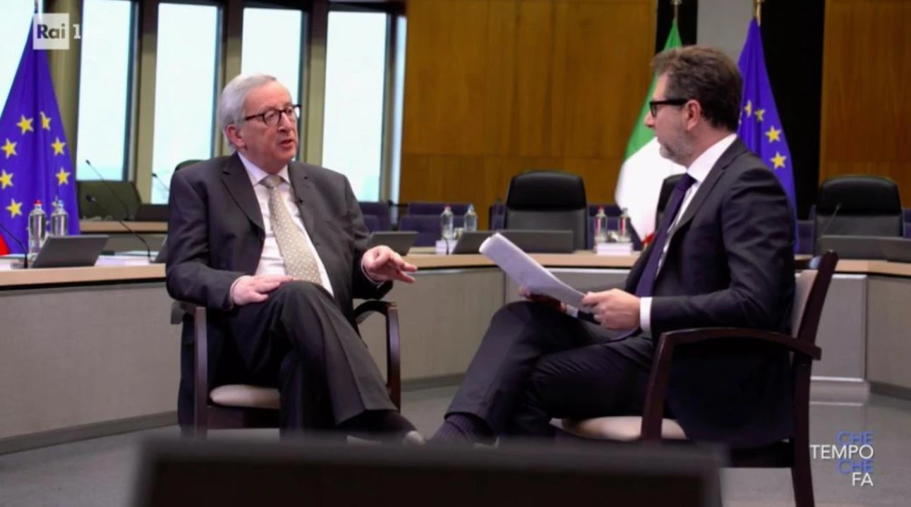 Che tempo che fa, l'intervista soporifera di Fazio a Juncker: il finale tragico, la figuraccia in eurovisione