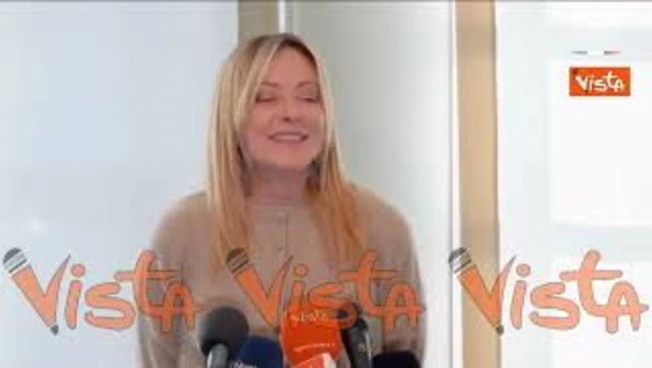 "Ho tanta paura", Meloni scherza con Direttore di Vista prima della sua domanda