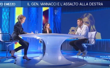Otto e mezzo, scintille Gruber-Vannacci: "Vaniloquio", "È la mia posizione"