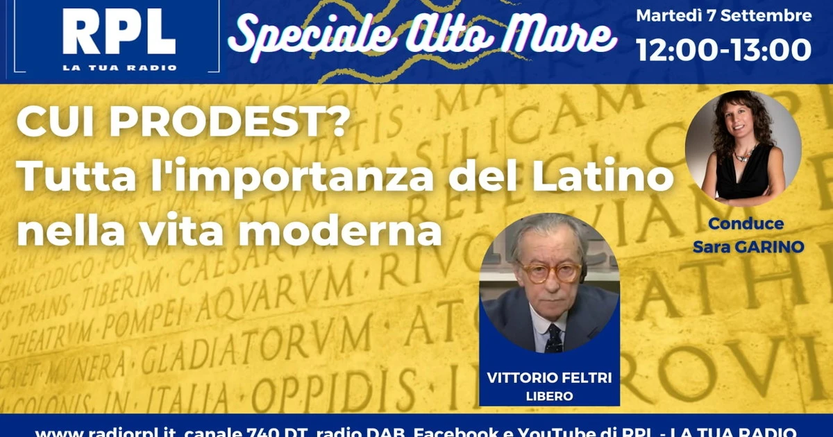 Vittorio Feltri e il dibattito in radio: "Cui prodest?", l'importanza del latino nella vita di tutti i giorni