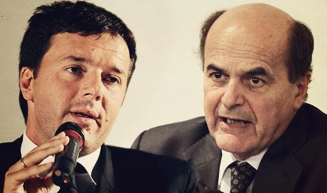Matteo Renzi e Pierluigi Bersani