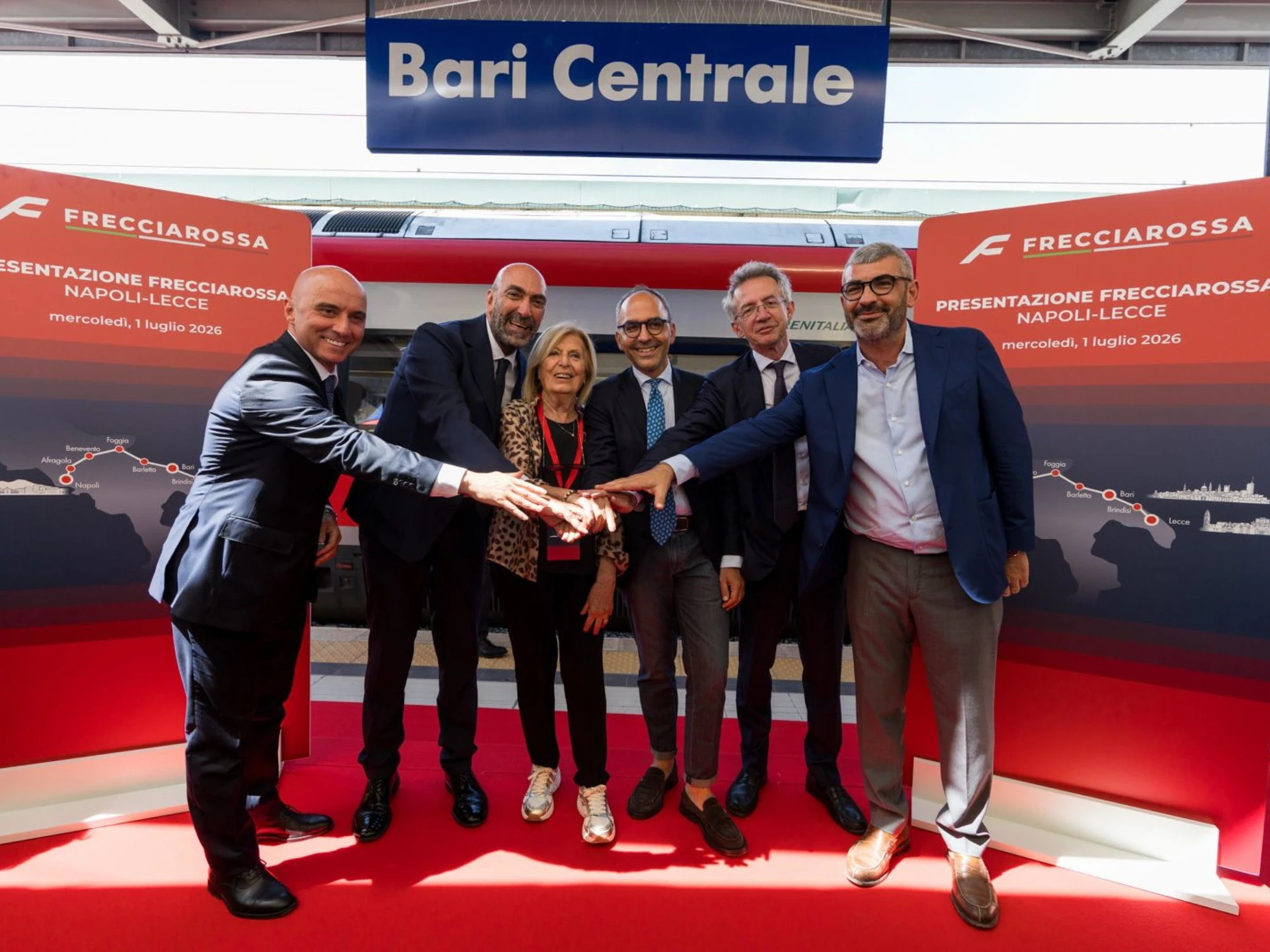 I binari uniscono il Mezzogiorno Parte il Frecciarossa Napoli-Lecce