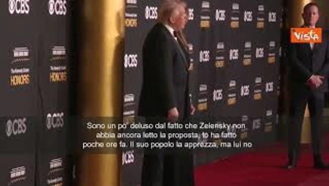 Trump: Deluso da Zelensky, non ha letto piano di pace per l'Ucraina
