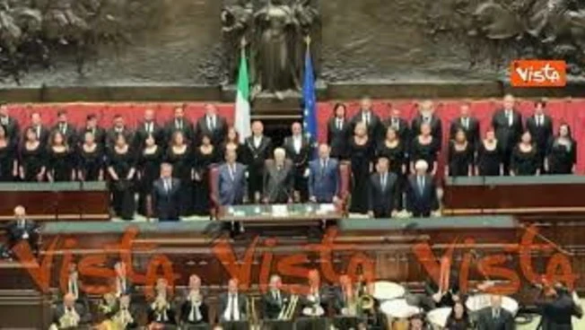 L’inno alla gioia eseguito in Aula a Montecitorio in occasione del 80 anniversario prima Assemblea