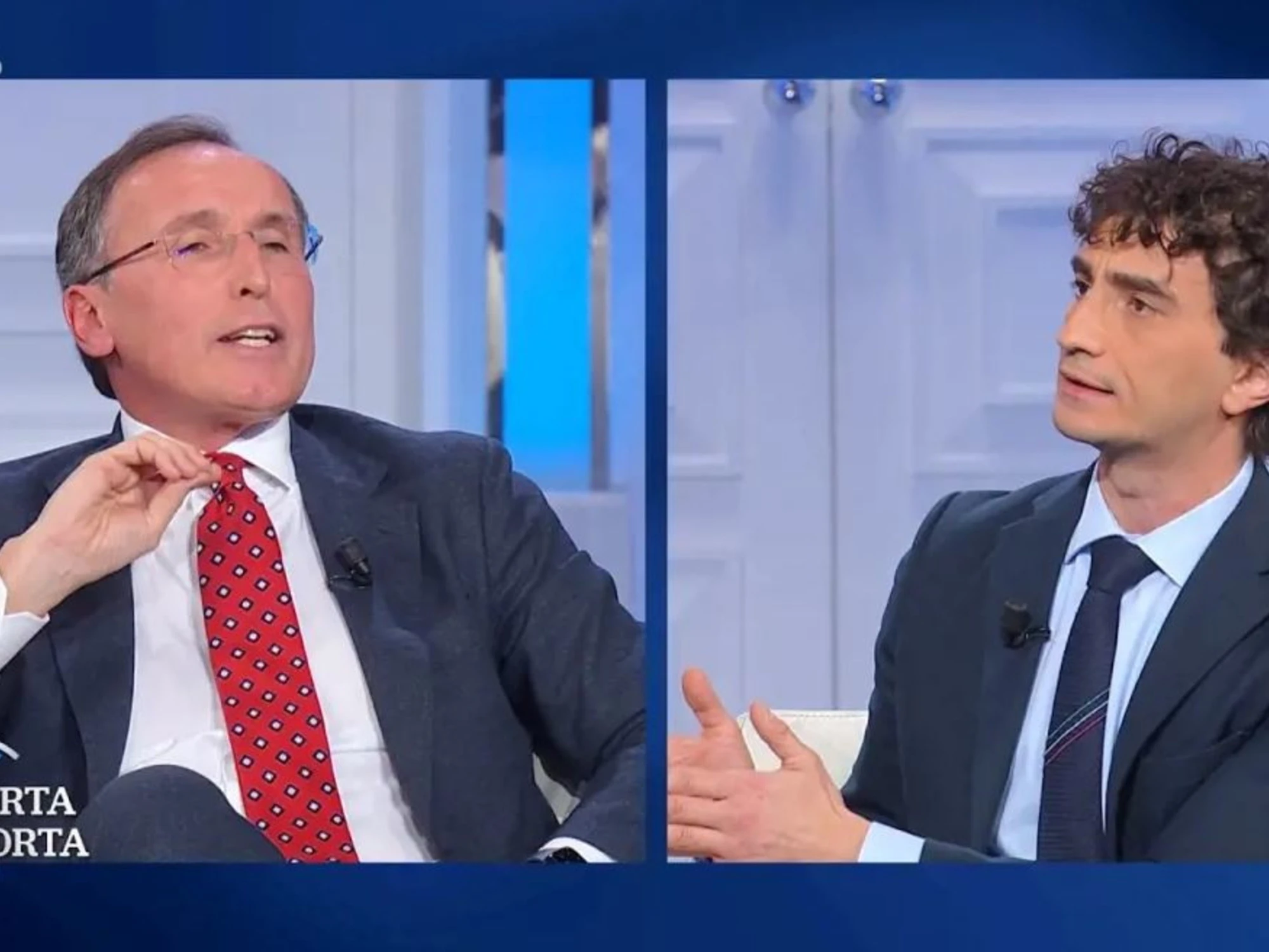 Galeazzo Bignami spiana Boccia a Porta a Porta: "Qual è l'articolo? Non rispondi"