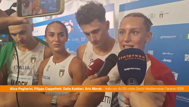 Giochi Mediterraneo, staffetta 4x100 mista d'oro "Siamo i re del Mediterraneo"