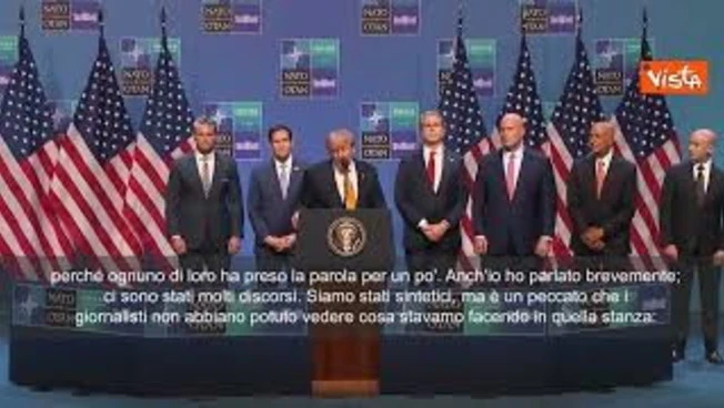 Trump a vertice Nato: Molto amore qui, leader hanno il bene nel loro cuore. Persone intelligenti
