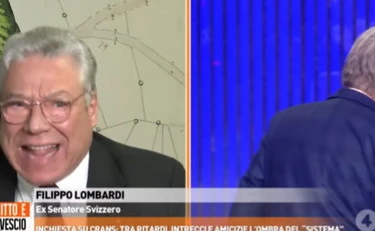 Dritto e rovescio, la rissa tra Del Debbio e l'ex senatore svizzero su Crans Montana