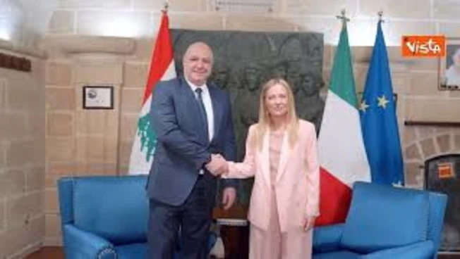 Meloni incontra Presidente libanese Aoun a Taranto, focus su negoziati con Israele e UNIFIL