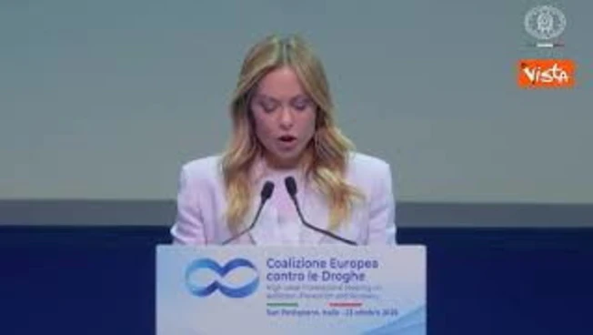 Meloni: Oggi le droghe sono più potenti economiche e accessibili, siamo di fronte a un cambiamento
