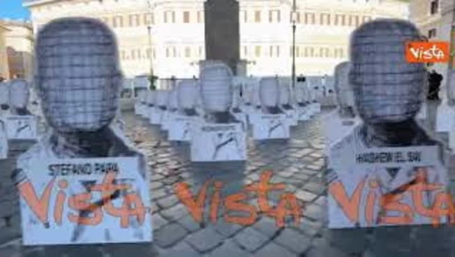 In carcere 72 morti da inizio anno, flashmob a Montecitorio con sagome per ricordare le vittime