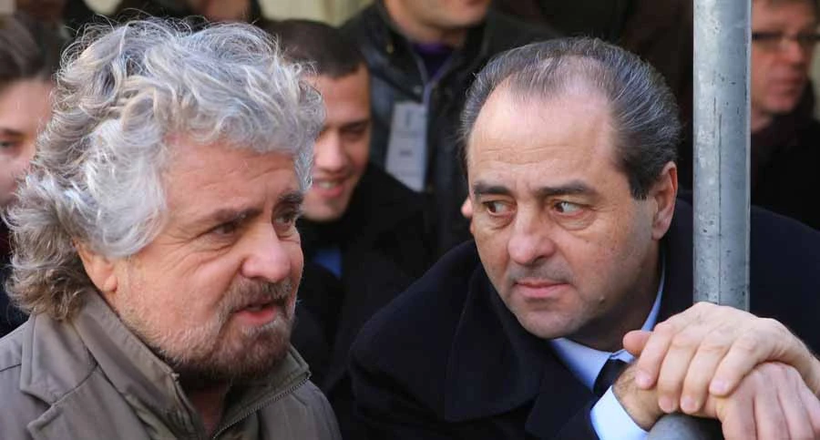 Beppe Grillo e Antonio Di Pietro