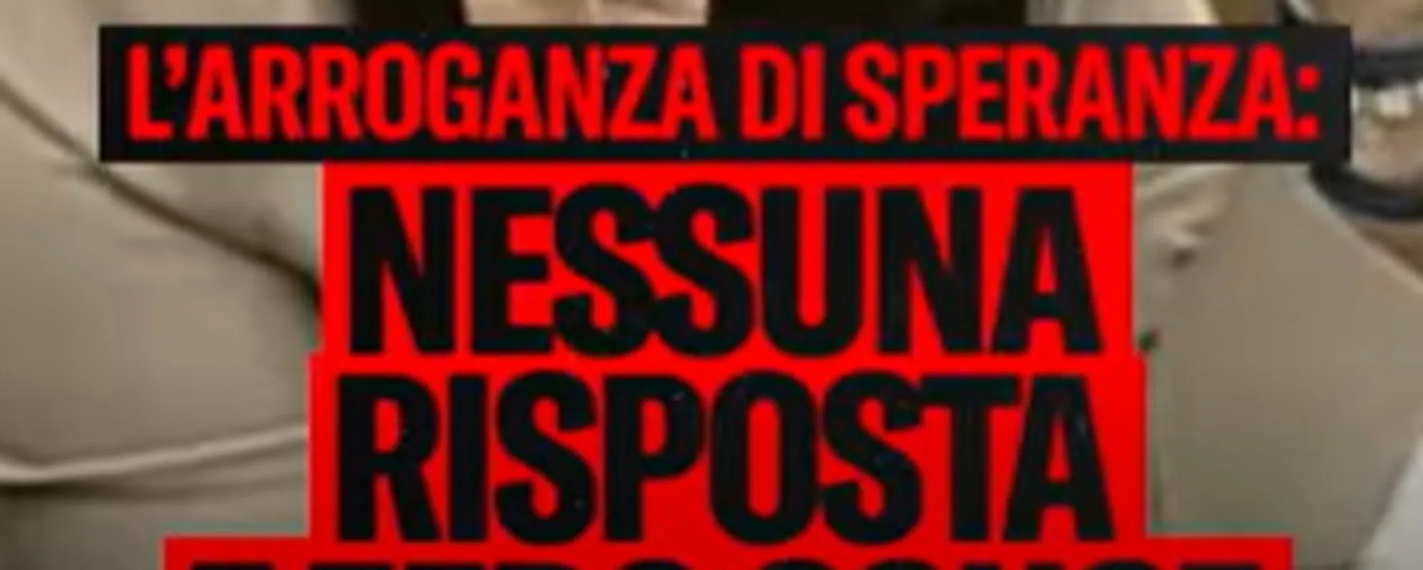 "Cos'ha risposto Speranza al ragazzo in sedia a rotelle"