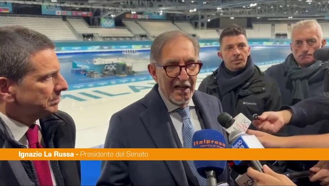 La Russa "Ice Park lascito per la città di Milano, un onore avere le Olimpiadi"