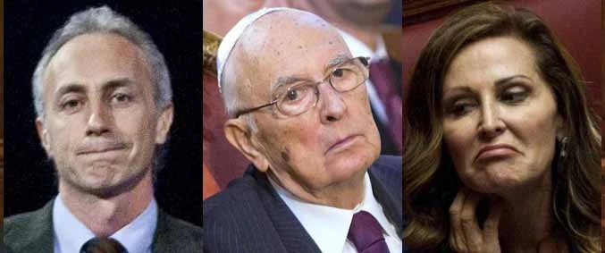 Travaglio, Napolitano e Santanchè