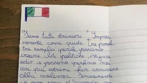Giorgia Meloni, il tema della giovane patriota: "Non è vero che siamo tutti stranieri"