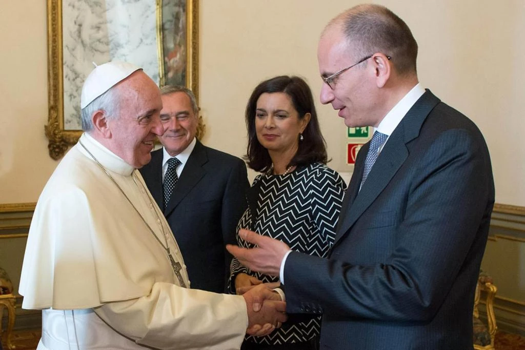 Papa Francesco ed Enrico Letta