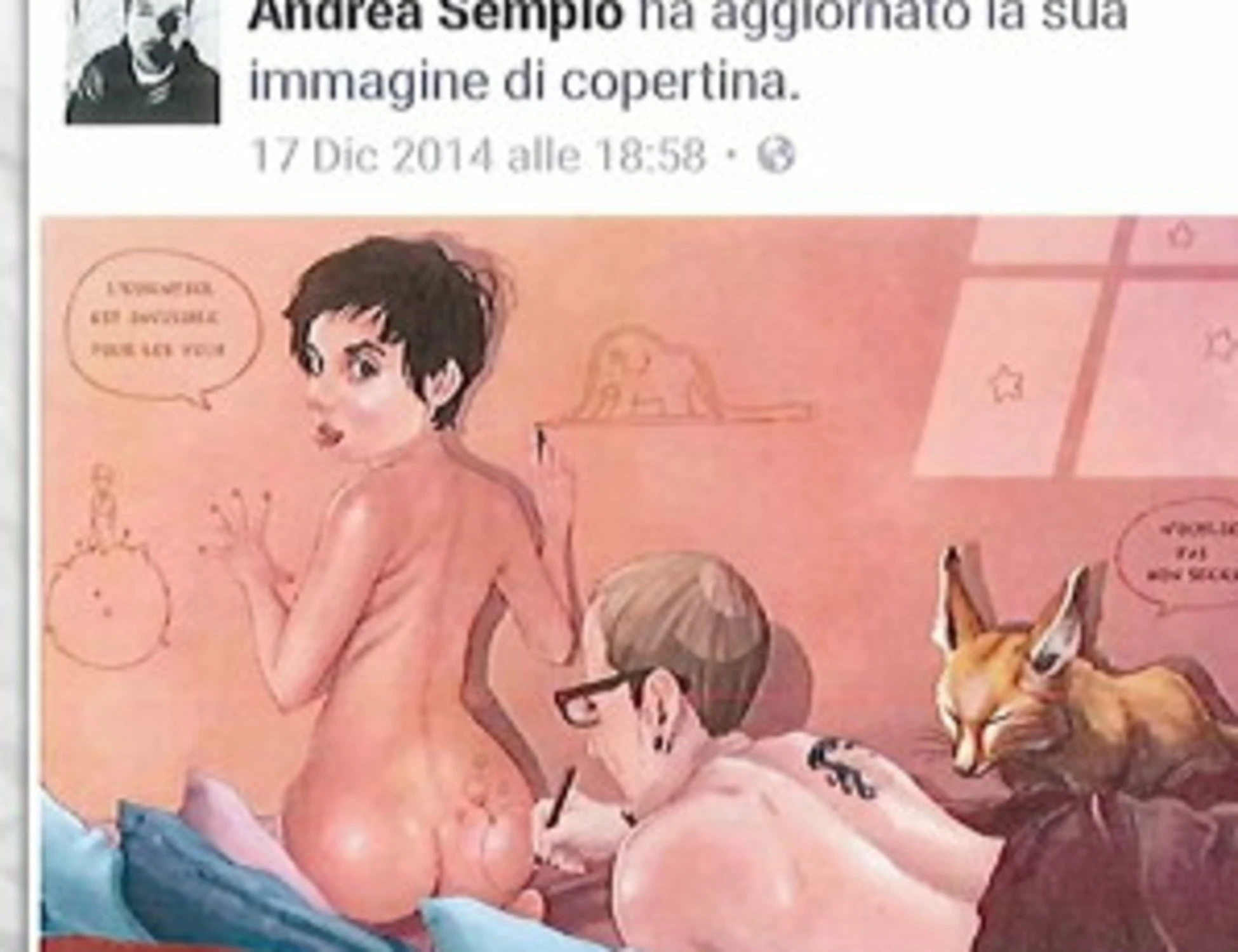Sempio a Dritto e rovescio, la vignetta hard: "I video intimi di Chiara e Alberto che conoscono tutti"