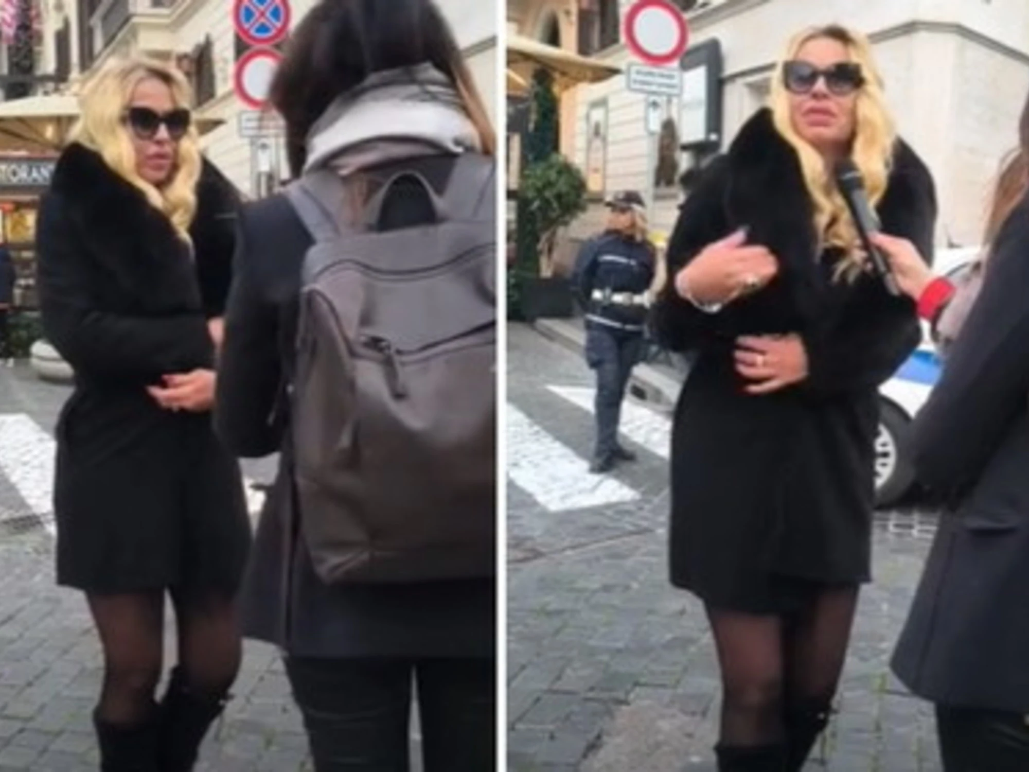 Valeria Marini ricorda Valentino, la lite col cameraman: "Allontanati!"