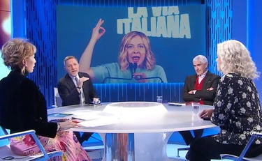 Giannini a Otto e mezzo, profezia su Meloni: "L'anno prossimo arriva la bomba atomica"