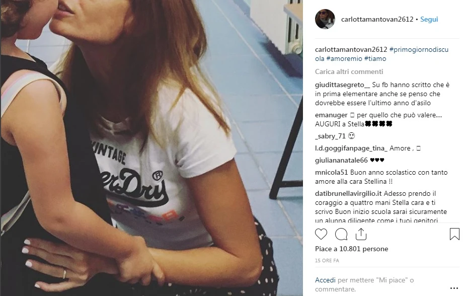 Fabrizio Frizzi, il ritorno di Carlotta Mantovan sui social: il commovente selfie con la figlia Stella
