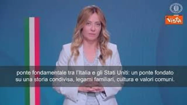 Meloni al Niaf Gala 2026: Legame con Stati Uniti fondamentale