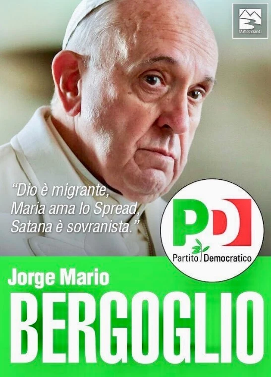 Papa Francesco, durissimo attacco di Meluzzi: "Dio è migrante, ecco il candidato del Pd"