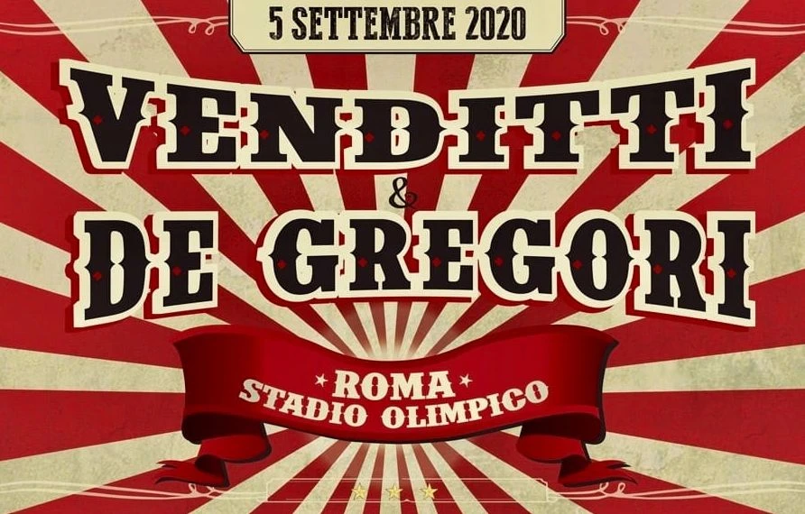 VENDITTI E DE GREGORI, CONCERTO EVENTO IL 5 SETTEMBRE ALL'OLIMPICO