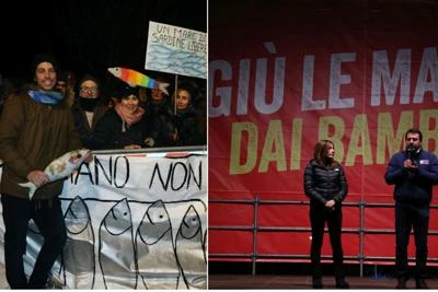 Bibbiano, stoccate tra Matteo Salvini e Mattia Santori