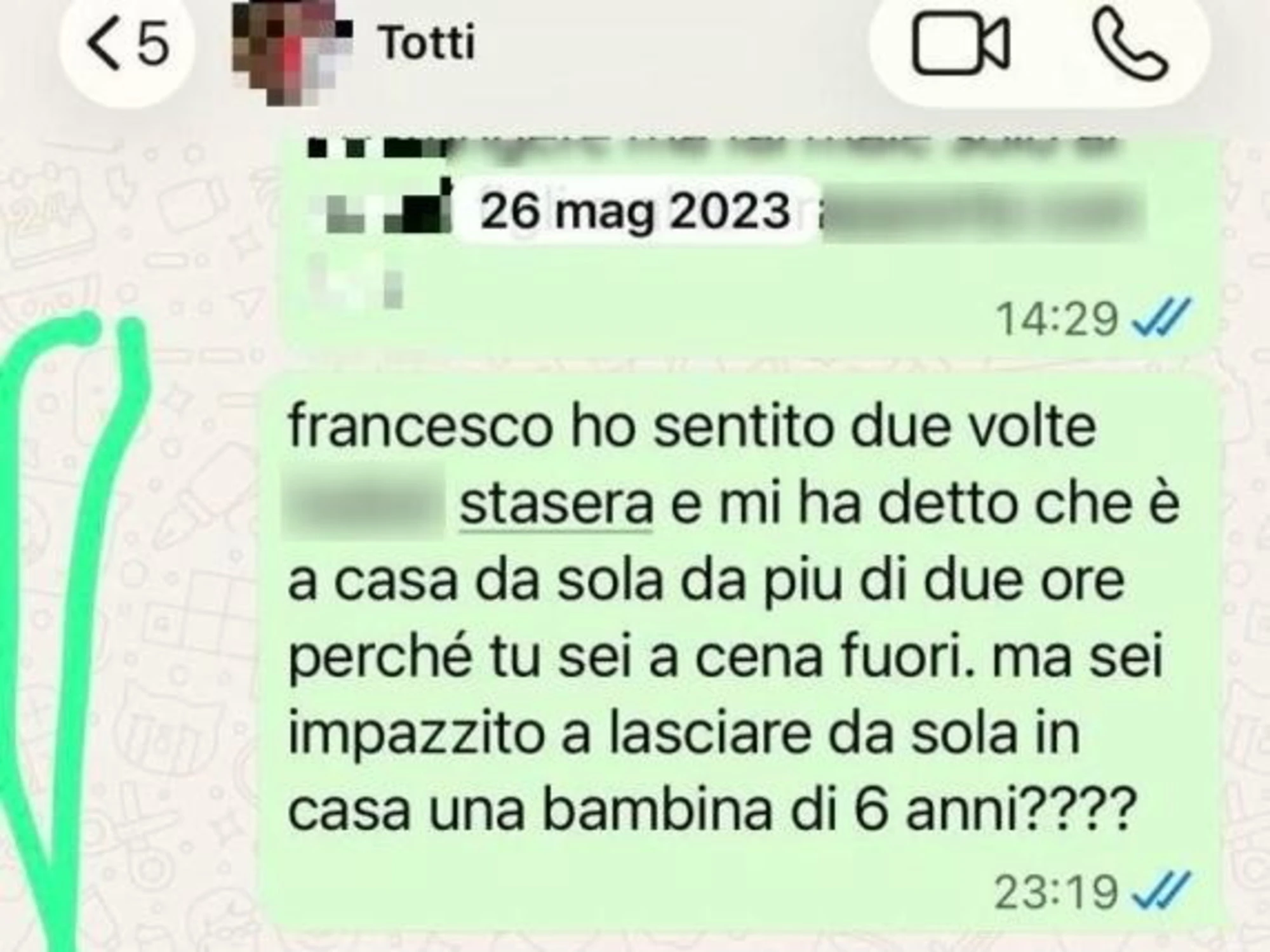 Ilary Blasi, il clamoroso sms a Totti sulla figlia: "Se pazzo a lasciarla sola?"