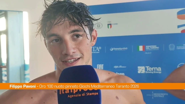 Giochi Mediterraneo, Pavoni "Non mi aspettavo questo tempo,medaglia ha bel peso"