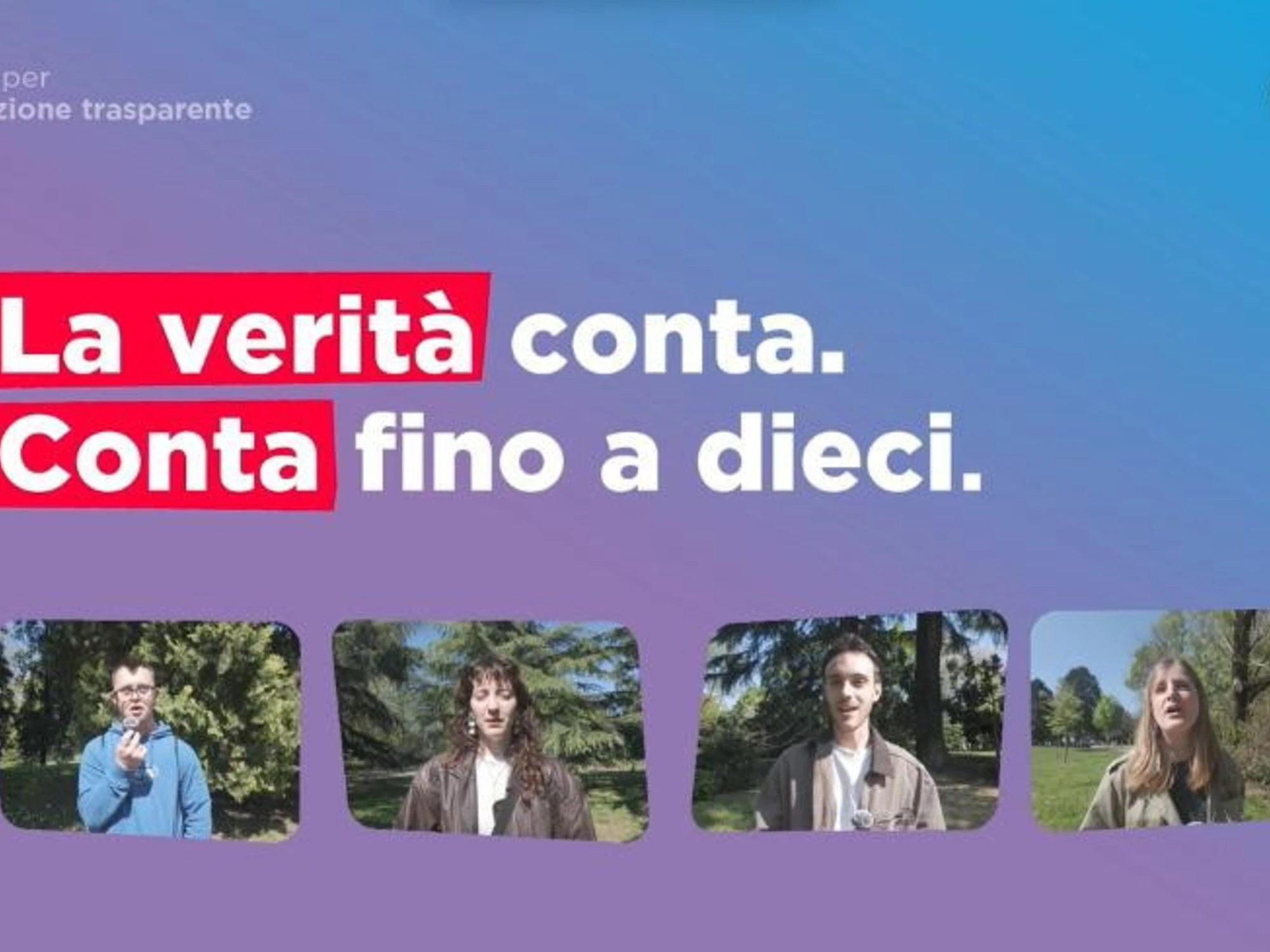 MEDIASET PER IL FUTURO: “La verità conta, conta fino a 10!”
