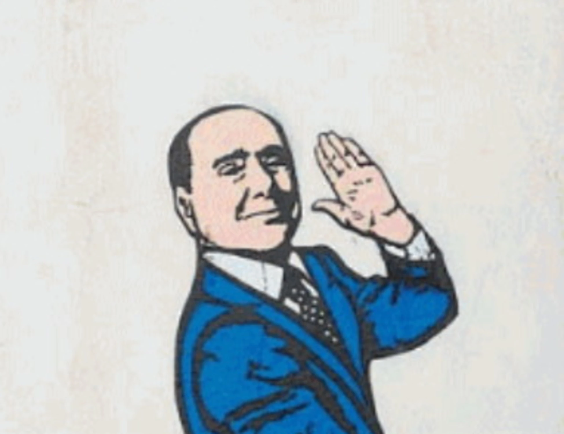 Silvio Berlusconi, spunta il murale a Malpensa: cancellato dopo poche ore