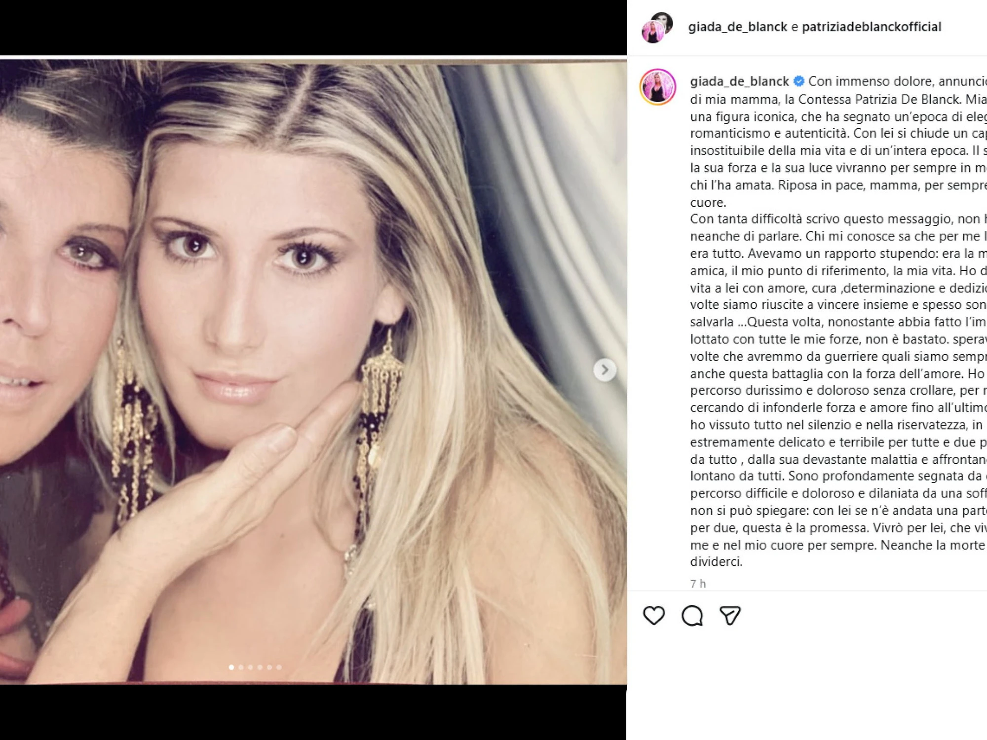 Patrizia De Blanck, le ultime strazianti parole: "Quando morirò..."