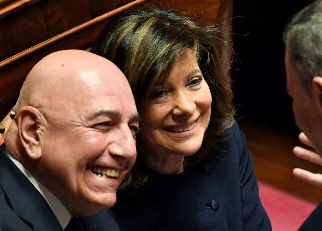 Adriano Galliani, un Milan Club al Senato con Mario Monti