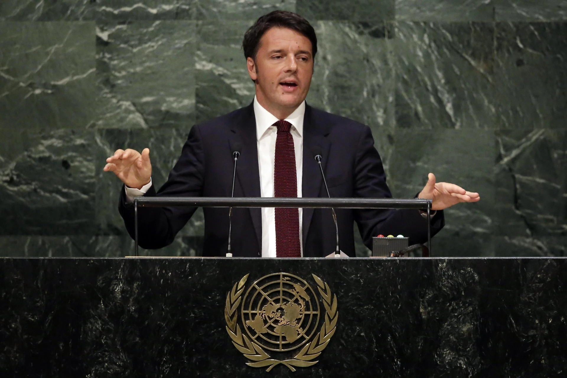 Matteo Renzi, discorso all'assemblea delle Nazioni Unite