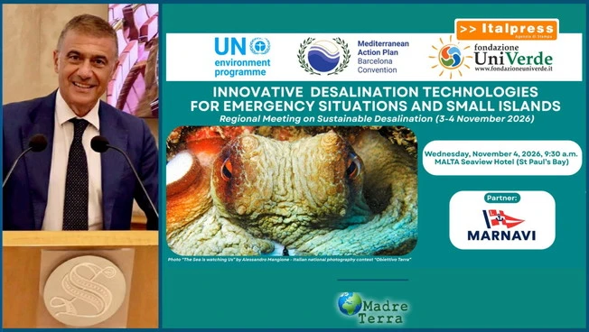 Madre Terra - Riunione UNEP/MAP a Malta: focus tecnologie di dissalazione innovative