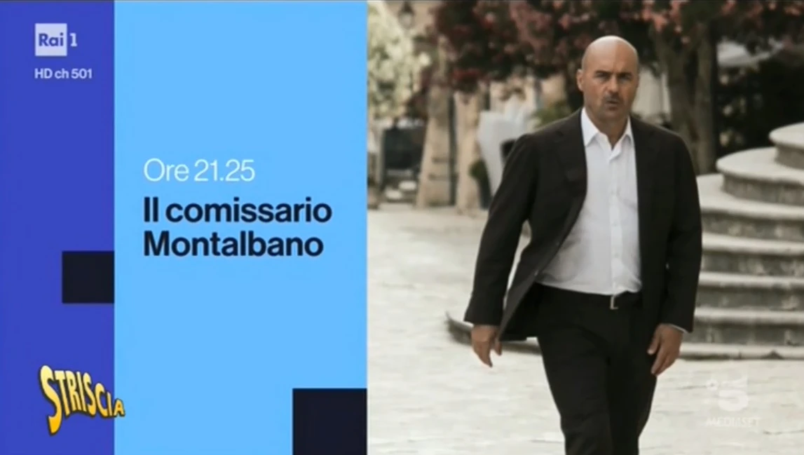 Striscia la Notizia massacra Rai 1: la clamorosa figuraccia sul Commissario Montalbano
