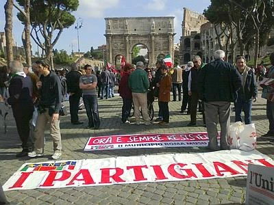25 aprile, corteo Anpi a Roma. Polverini non ci va